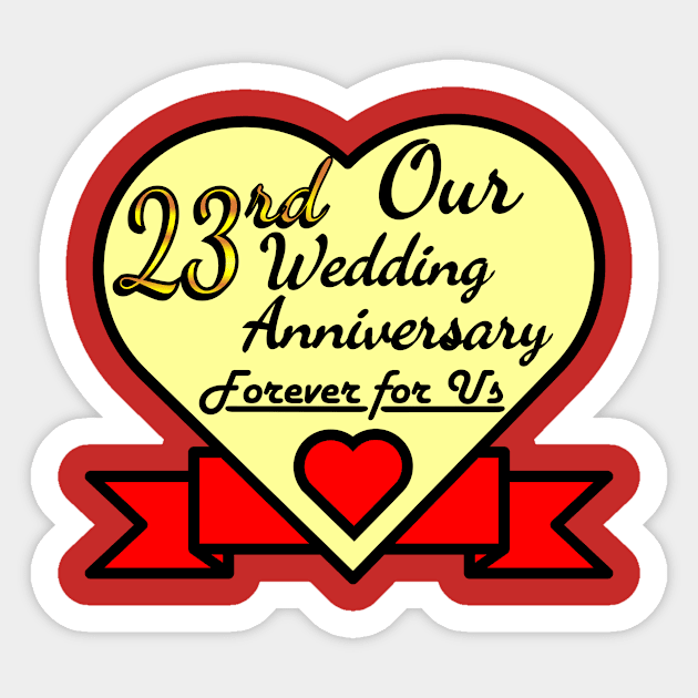 Our 23rd Wedding anniversary Sticker by POD_CHOIRUL